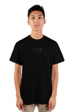 Embroidered Colorful MELK Logo Shirt (Black)